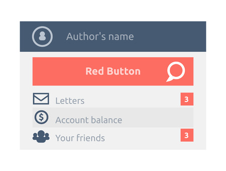 User interface website element.のイラスト素材