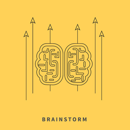 Brainstorm design concept.のイラスト素材