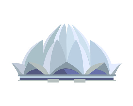 Traveling India famous historical attractions vector.のイラスト素材