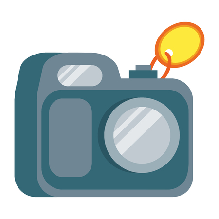 Camera Vector Illustration in Flat Designのイラスト素材