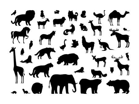 Animals Silhouettes Set