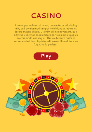 Roulette Wheel, Coin Dice Money Chip Star Isolatedのイラスト素材