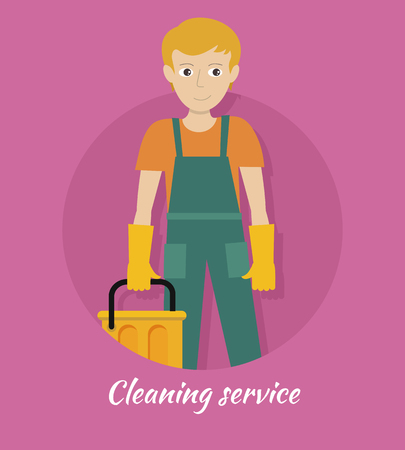 Cleaning Serviceのイラスト素材