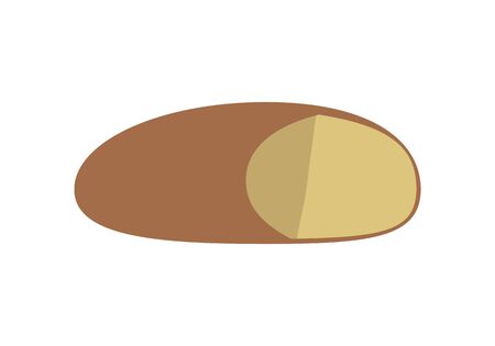 Loaf of Bread Vector Illustration in Flat Designのイラスト素材