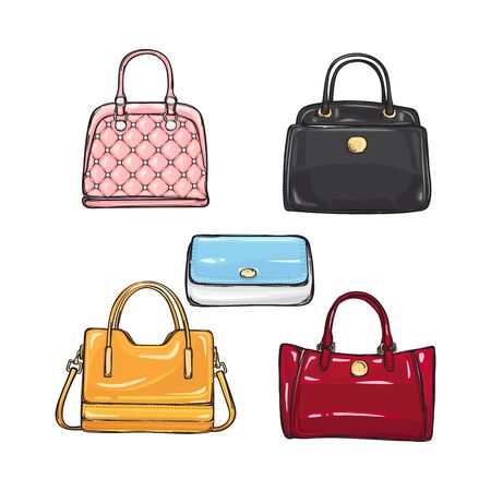 Collection of Different Handbags for Womenの写真素材