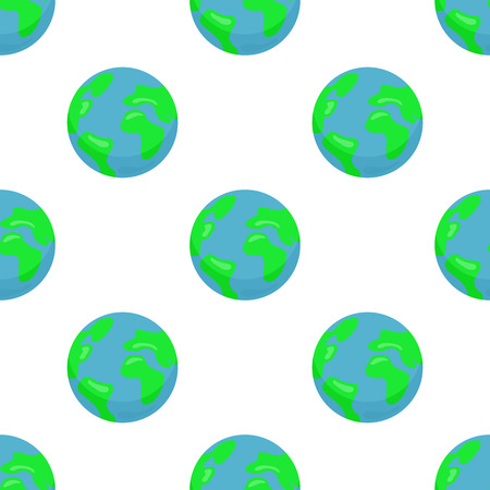 Seamless pattern with Earth planetのイラスト素材