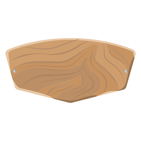 Light Wooden Cutting Board Isolated on White.のイラスト素材