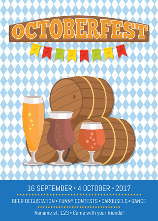 Octoberfest Oktoberfest Promotional Poster Vectorのイラスト素材