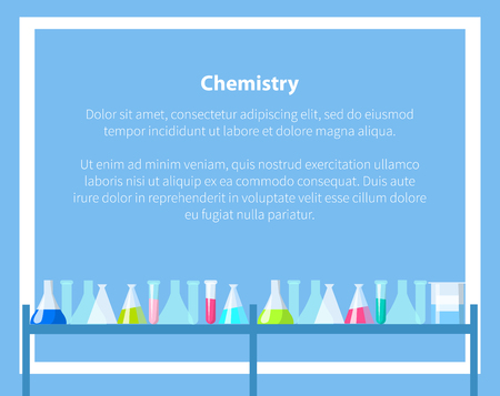 Chemistry Web Banner with Place for Text Vectorの写真素材
