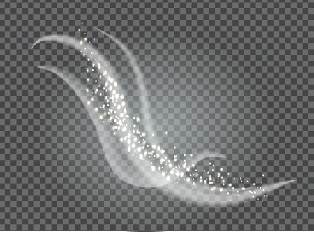 Glittering Golden Sand Powder and Fume Elementsのイラスト素材