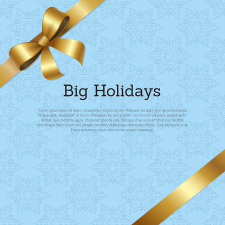 Big Holidays Promo Poster Text Decorated Vectorのイラスト素材
