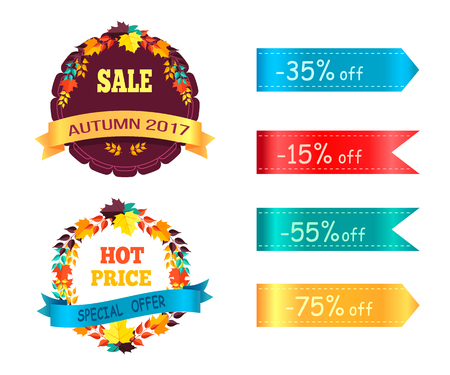 Big Sale 60 25 Promo Label Round Stickers Setのイラスト素材