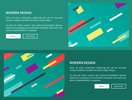 Modern Design Web Pages on Vector Illustrationのイラスト素材