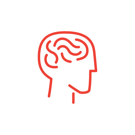 Infographic Human and Brain Vector Illustrationのイラスト素材