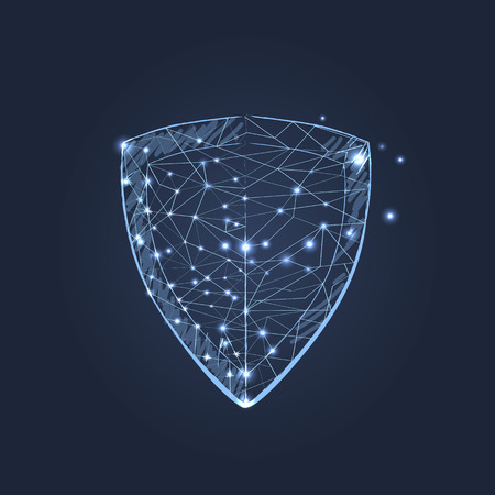 Light Sketch Shaped on Vector Illustration Blueのイラスト素材