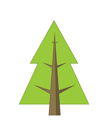 Christmas Tree Sign Board Spruce Iconのイラスト素材