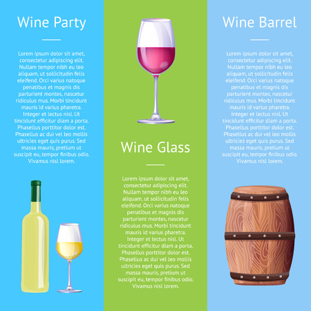 Party poster of alcohol drinkのイラスト素材