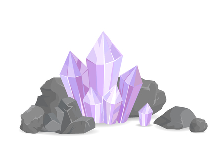 Natural Resources and Minerals Vector Illustrationのイラスト素材