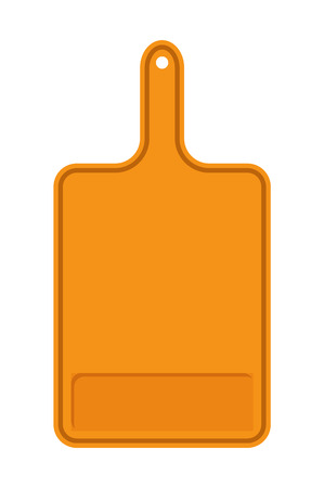 Orange Cutting Board Banner Vector Illustrationのイラスト素材