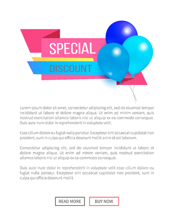 Special Discount Weekend Sale Best Balloons Label Vector illustration.のイラスト素材