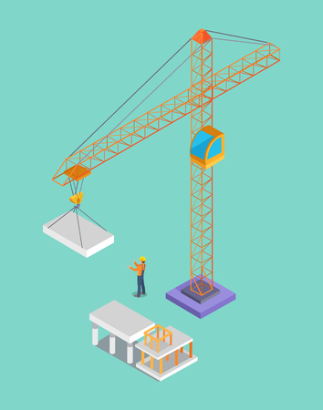 Building Banner, Colorful Vector Illustrationのイラスト素材