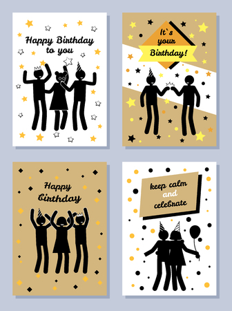 It s Your Happy Birthday, Vector Illustrationsのイラスト素材