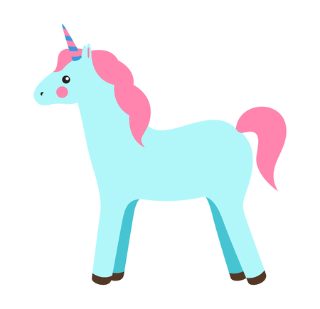 Unicorn Princess Party Poster Vector Illustrationのイラスト素材