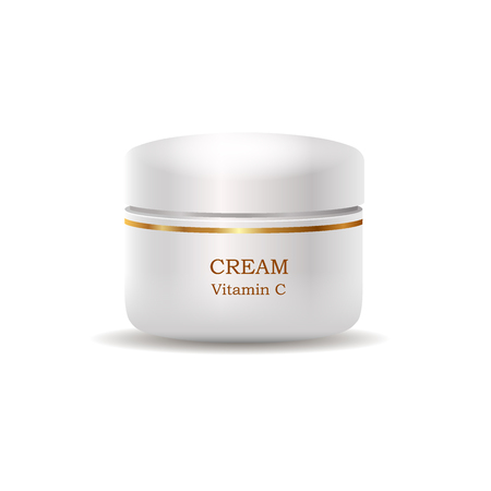 Cosmetic Cream in Glossy Plastic Tube Vectorのイラスト素材