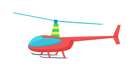 Goodly Toy of Color Helicopter Vector Illustrationのイラスト素材