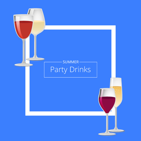 Summer Party Drinks Colorの写真素材