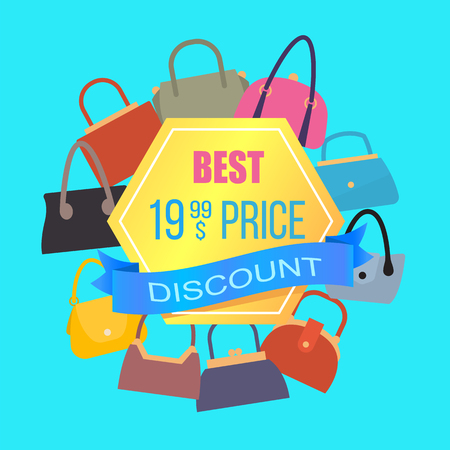 Best Price Discount Sale, Color Advertising Bannerのイラスト素材