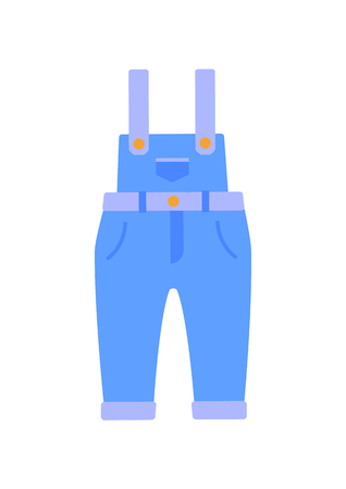 Romper Suit of Jeans Poster Vector Illustrationの写真素材