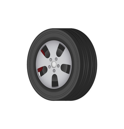 Car Tire of Solid Best Quality Rubber for Winterのイラスト素材