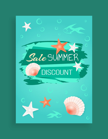 Summer Sale Vector Banner Promotion Leaflet Sampleのイラスト素材