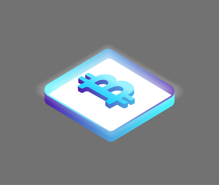 Bitcoin Blockchain Technology Vector Illustrationのイラスト素材