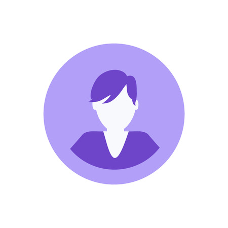 Social network, male avatar, man profile isolated icon vector. Person using websites for chatting and communication. Young user of internet and webのイラスト素材