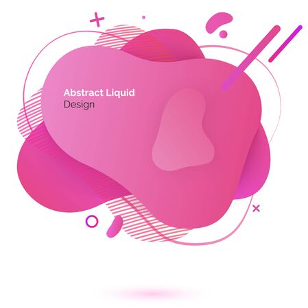 Color substance and drops, abstract liquid design vector. Dynamic colored shapes and watercolor forms., logo or emblem and banner template or mockup, flowing fluidのイラスト素材