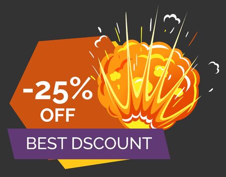 Hot Price Reduction Of Cost Promotional Banner With Explosion