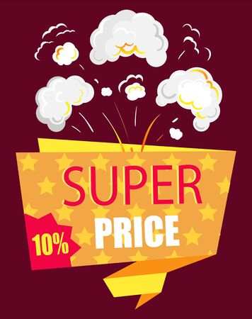 Hot Price Reduction Of Cost Promotional Banner With Explosion