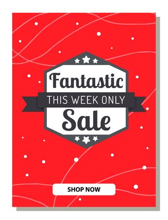 Sale and discount, best offer banner, price off vector. Special deal, pricing reduction, shopping and marketing, trade and retail. Seasonal or holiday action, buying goods, holiday sale illustrationのイラスト素材