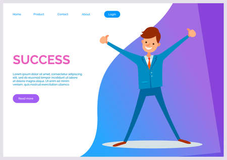 Success hands up. Winner vision, reaching the goal, business target. Successful teamwork strategy, consistency for team success winning plan. Celebrate successful project. Happy competition championsのイラスト素材