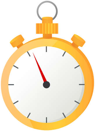 Stopwatch for sports, time measurement vector icon. High speed timer for plans, management and...