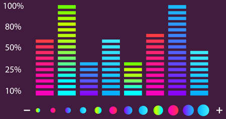 Intelligent technology hud interactive panel. Data screen with charts, diagrams. Futuristic ui...