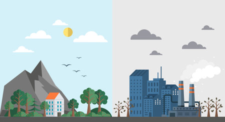 Save our planet earth, ecology eco environmental protection, climate changes, Earth Day April 22, planet with leaves vector emblem. Presentation of nature, health, eco lifestyle with globe and plantsのイラスト素材