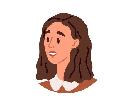 People faces vector illustration. Each individuals appearance contributes to the diversity and richness of human society The human face is canvas reflects the complexity and beauty of individual identitiesのイラスト素材