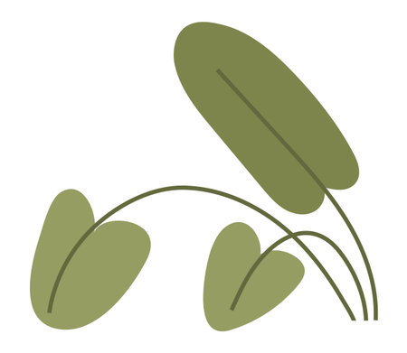 Flower pot. Vector illustration. The floral arrangements brighten up room with their vibrant colors The houseplant adds touch greenery to indoor space The botanical garden showcases vast collectionのイラスト素材