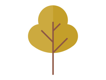 Tree vector illustration. Living organisms, including trees, interact and depend on each other for survival The growing presence vegetation indicates thriving and healthy environment Treesのイラスト素材