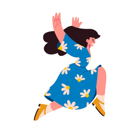 Jumping people vector illustration. Success is celebrated through collective action people jumping for joy The jumping people metaphor captures essence triumphant and joyous spiritのイラスト素材