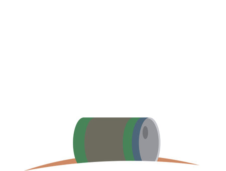 Garbage vector illustration. Dirty surroundings reveal mess results from inadequate waste management Garbage metaphorically represents dross threatens our natural ecosystemsのイラスト素材