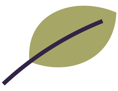 Leaves vector illustration. Blooms and blossoms are artistic expressions carefully tended garden Harvesting leaves is mindful process, respecting delicate balance nature Cultivating garden is artのイラスト素材